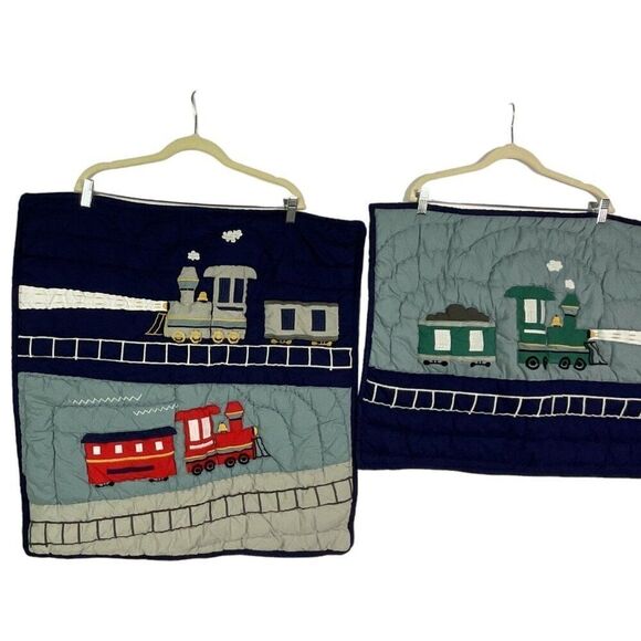 Pottery Barn Kids Pillow Shams, 1 square and 1 rectangular, tie closure - Picture 4 of 13